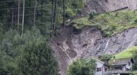 Erdrutsch im Kanton Glarus in der Schweiz