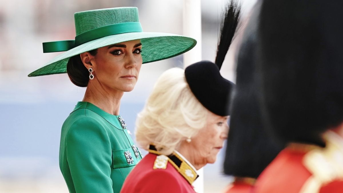 Prinzessin Kate mag den schwelenden Familienkrieg im Königshaus nicht mehr mitansehen - nun macht die Prinzessin von Wales gemeinsame Sache mit König Charles III., um die Misere zu beenden. (Foto)