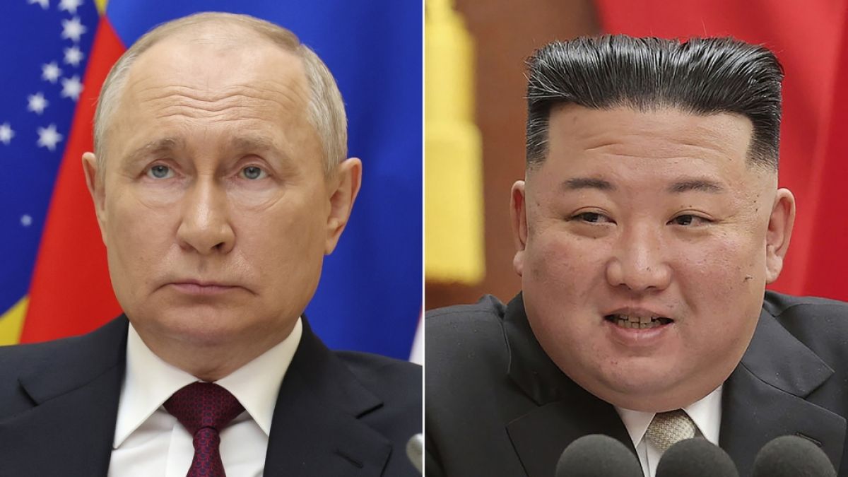 Wladimir Putin und Kim Jong-un planen offenbar einen gewaltigen Waffendeal. (Foto)