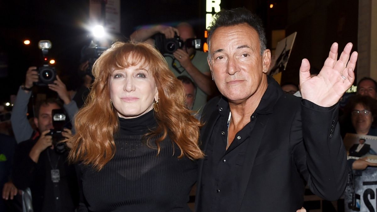 US-Rockstar Bruce Springsteen mit seiner Frau Patti Scialfa. (Foto)