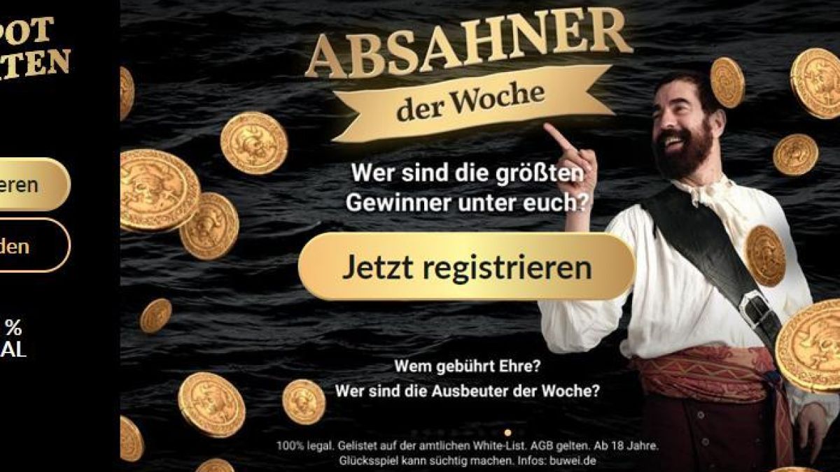 Das Jackpot Piraten Casino besitzt eine Lizenz aus Schleswig-Holstein und bietet eine beeindruckende Spielauswahl. (Foto)