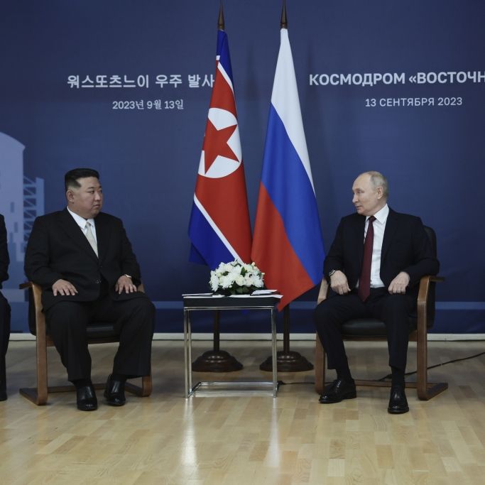 Nervöses Treffen mit Kim Jong-un! Kreml-Chef zuckt wieder seltsam mit den Beinen