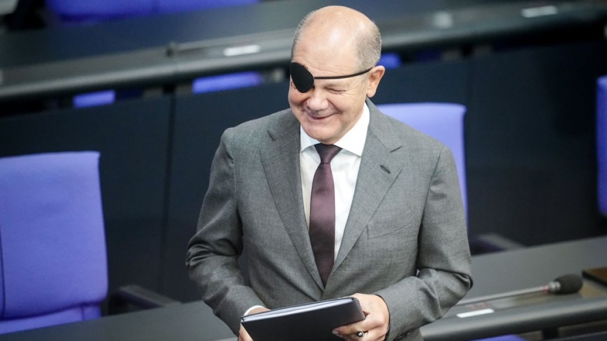 Bundeskanzler Olaf Scholz zeigt sich im Netz jetzt ein letztes Mal als Pirat. (Foto)
