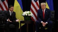 Wolodymyr Selenskyj (l.) will den genauen Friedensplan von Donald Trump (r.) wissen. Hier trafen sich die beiden Präsidenten bei der UN-Generalversammlung 2019.