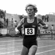 Ellen Wessinghage bei den Deutschen Leichathletik-Meisterschaften 1975.