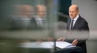 SPD-Kanzler Olaf Scholz gibt im Bundestag eine Regierungserklärung zum Hamas-Angriff auf Israel ab.