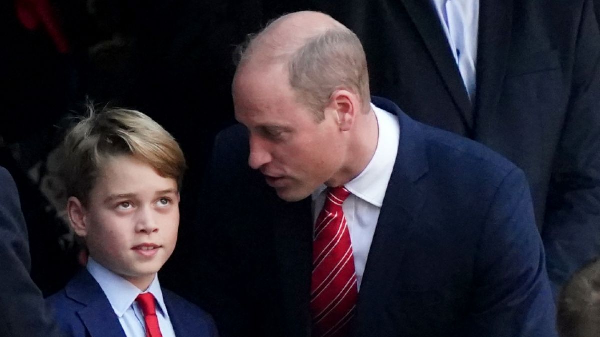 Prinz William und Prinz George zu Gast bei der Rugby-Weltmeisterschaft. (Foto)