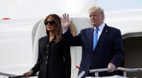 Nach sieben Monaten Pause zeigte sich Melania Trump in Mar-a-Lago wieder an der Seite von Ehemann Donald Trump.