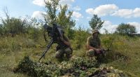 Ukrainische Soldaten (hier bei einer militärischen Ausbildung) setzen im Krieg auch selbst zusammengebastelte Killer-Drohnen ein.