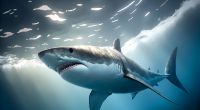 Ein Weißer Hai griff eine Taucherin in Australien an.
