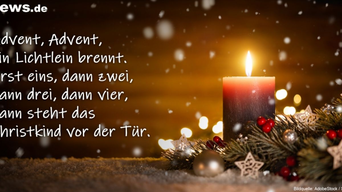 "Advent, Advent, ein Lichtlein brennt!" (Foto)