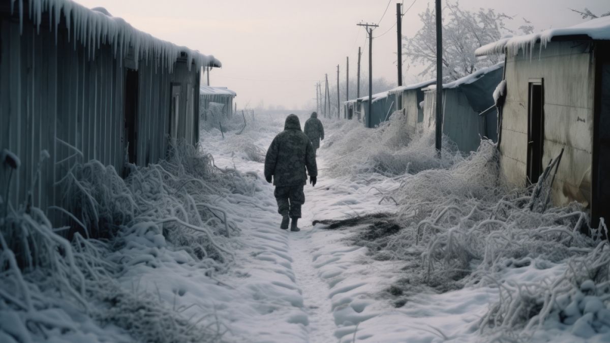 Putins Soldaten droht in der Ukraine der Kälte-Tod. (Foto)