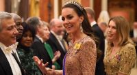 So schön strahlt nur Prinzessin Kate: Beim Empfang im Buckingham-Palast stahl die Schwiegertochter von König Charles III. den anderen Royals glatt die Show.