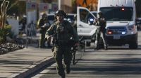 Ein Polizeibeamter ist am Tatort einer Schusswaffenattacke auf dem Campus der University of Nevada im Einsatz.