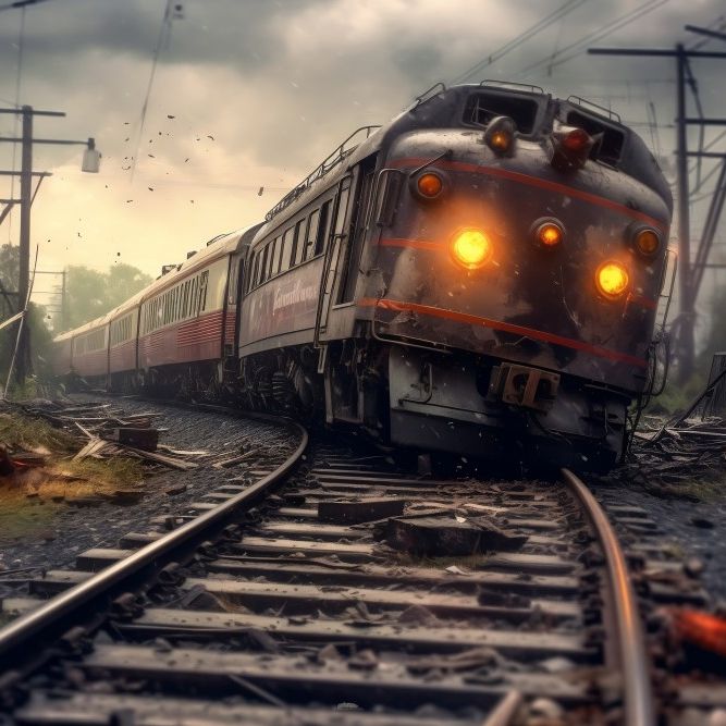 Ein Zugunfall kann zu erheblichen Schäden an der Bahninfrastruktur führen, einschließlich Beschädigungen an Gleisen, Signalanlagen, Bahnhöfen und anderen Einrichtungen (Symbolbild).