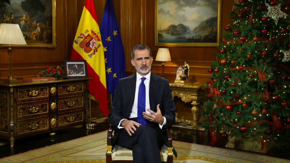 Der spanische König Felipe VI. führt die Tradition der royalen Weihnachtsansprachen fort. (Foto)