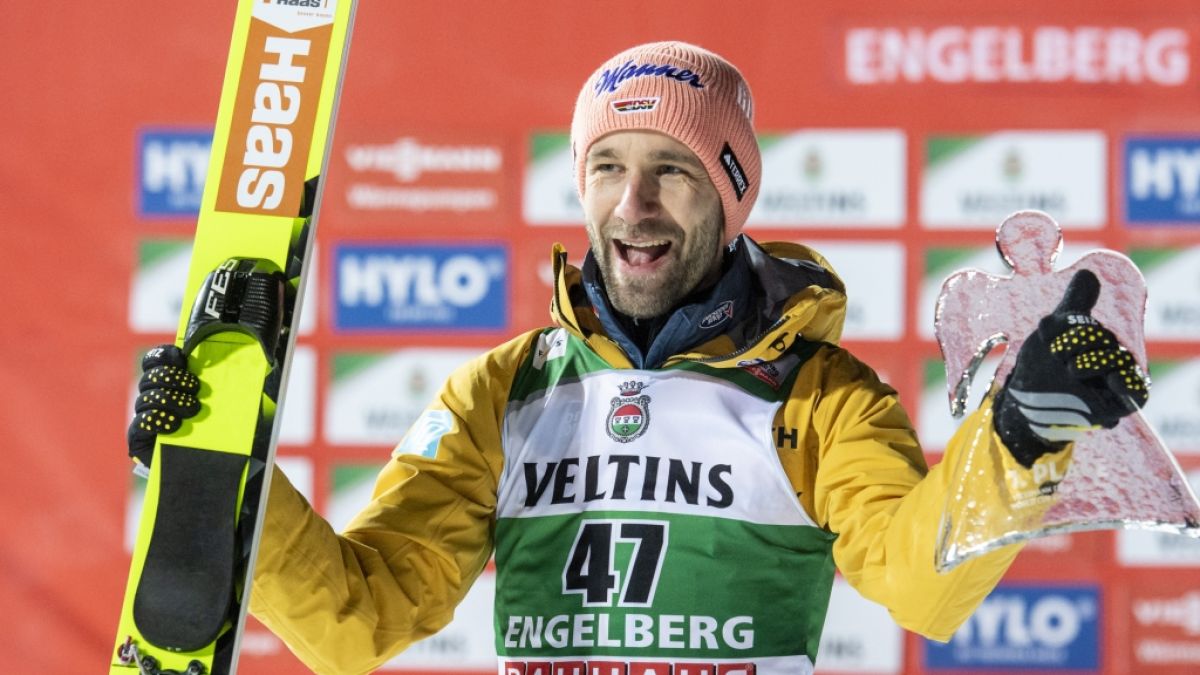 Pius Paschke gewann am 16. Dezember 2023 seinen ersten Weltcup in Engelberg (Schweiz). (Foto)