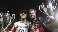 Michael Schumacher und Sebastian Vettel im Jahr 2012: Die beiden Formel-1-Weltmeister verstanden sich immer gut.