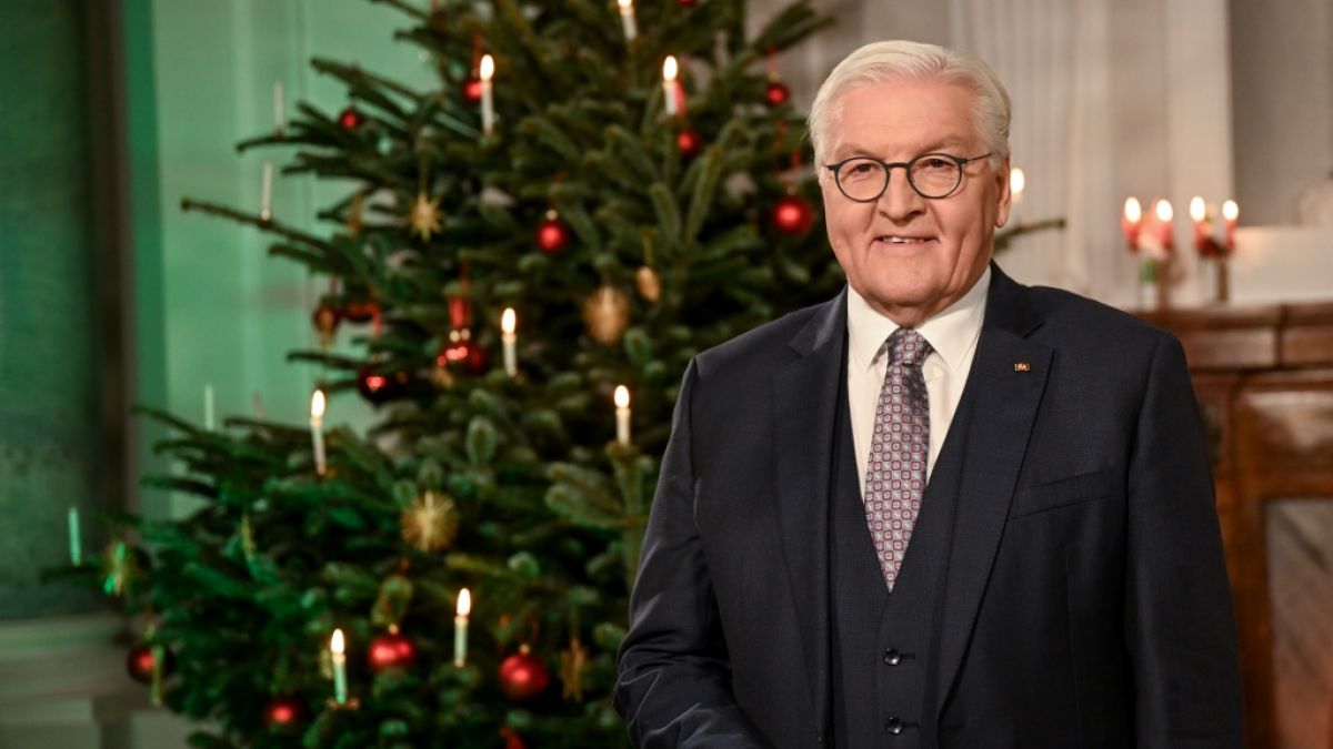 Bundespräsident Frank-Walter Steinmeier plädiert in seiner Weihnachtsansprache 2023 für Zusammenhalt in Deutschland. (Foto)
