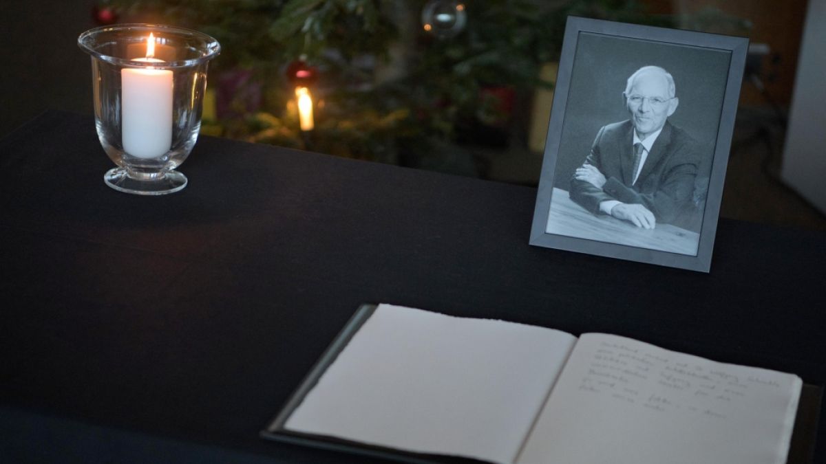 Für den verstorbenen CDU-Politiker Wolfgang Schäuble (81) findet am Freitag, 5. Januar, eine Trauerfeier in Offenburg statt. (Foto)