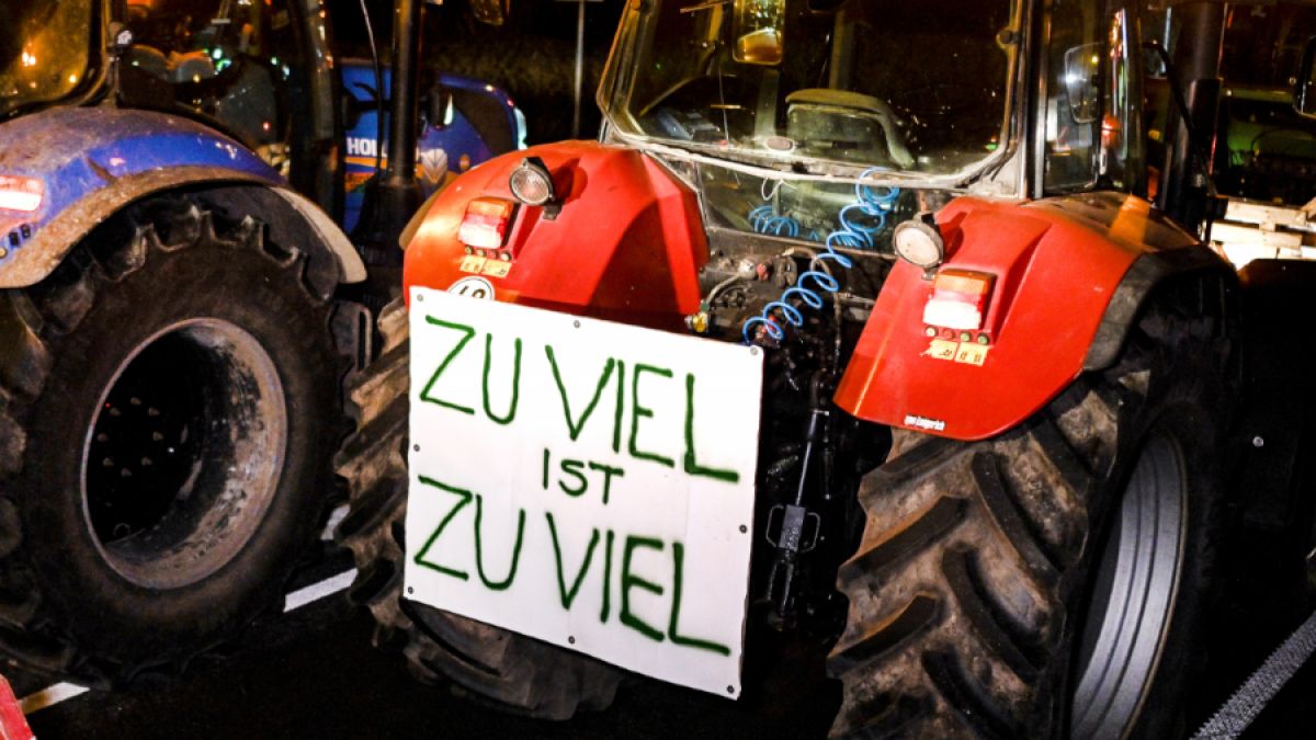Die Bauern-Proteste haben am Montag, 08.01.2024, begonnen. (Foto)