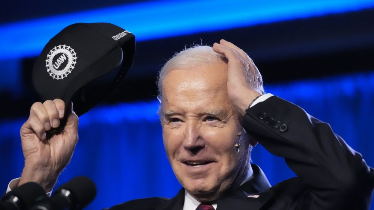 Joe Biden wurde erneut bei einer Rede unterbrochen. (Foto)