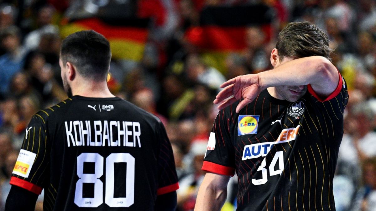 Endstation Halbfinale: Für Deutschlands Handballer um Jannik Kohlbacher und Rune Dahmke zerplatzte der Final-Traum bei der EM gegen Dänemark. (Foto)