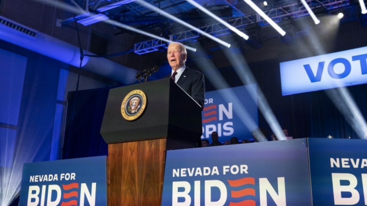 Joe Biden hat wieder einen peinlichen Wahlkampf-Auftritt hingelegt. (Foto)