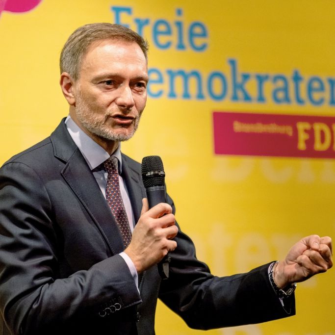 Bundesfinanzminister Christian Lindner spricht auf einer FDP-Veranstaltung.