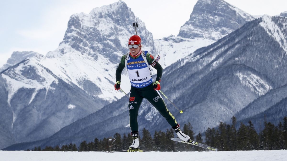 Die internationale Biathlon-Elite misst sich vom 14. bis 17.03.2024 im kanadischen Canmore beim Saison-Finale im Weltcup-Sprint, im Massenstart und in der Verfolgung. (Foto)