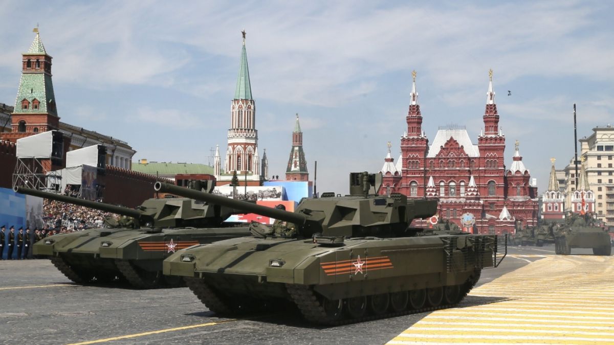 Der Panzer T-14 Armata wurde 2015 in Moskau vorgestellt. (Foto)