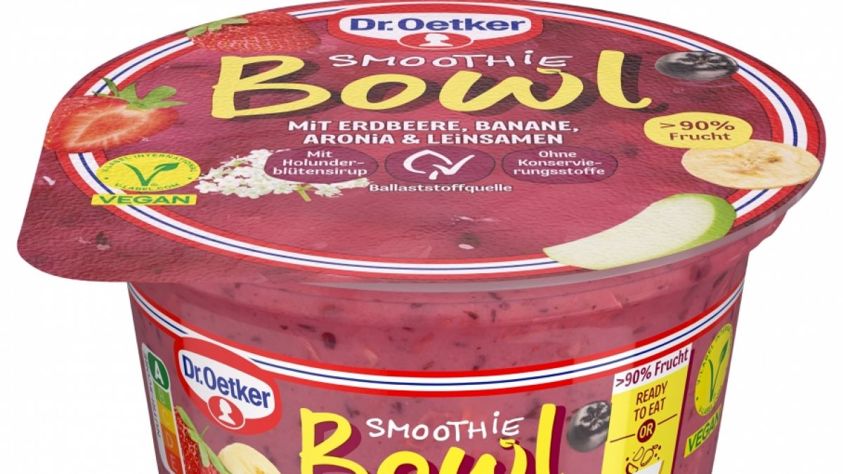 Vom aktuellen Produktrückruf betroffen die das Produkt "Smoothie Bowl mit Erdbeere, Banane, Aronia und Leinsamen". (Foto)