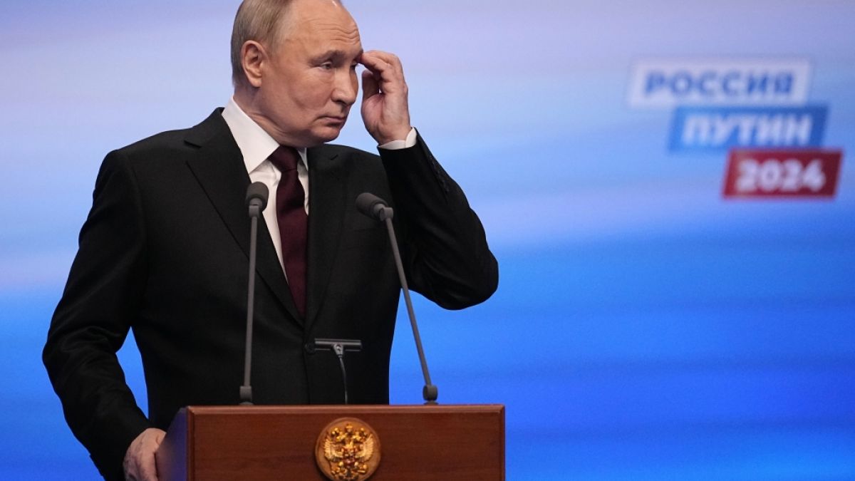 Wladimir Putin wurde laut Kreml mit 87 Prozent als russischer Präsident wiedergewählt. (Foto)