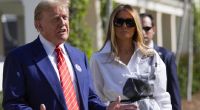 Melania Trump begleitet ihren Mann Donald zur Stimmabgabe bei den Vorwahlen in Florida.