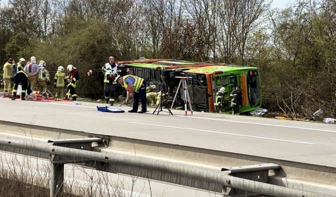 Horror-Crash auf der A9 bei Leipzig