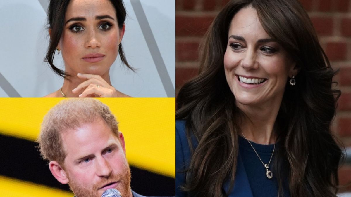 Meghan Markle, Prinz Harry und Prinzessin Kate waren dieser Tage erneut Dauergäste in den Royals-News. (Foto)