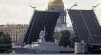 Die Aufnahme zeigt Wladimir Putins Kriegsschiff 