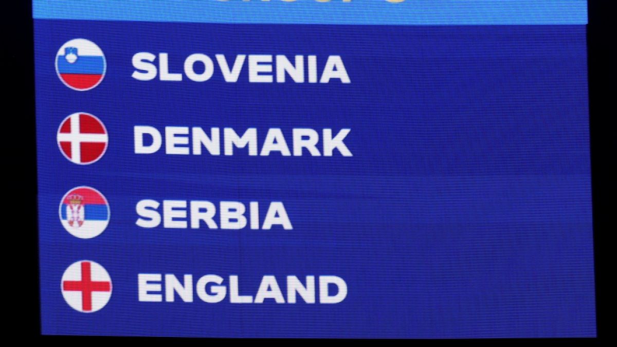 Slowenien, Dänemark, Serbien und England treten bei der UEFA Euro 2024 in Gruppe C gegeneinander an. (Foto)