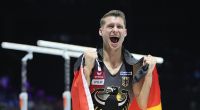 Lukas Dauser wurde nach seinem WM-Triumph am Barren zum Sportler des Jahres 2023 gewählt.