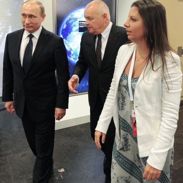 Auf Margarita Simonjan kann sich Wladimir Putin verlassen: Die Fernsehmoderatorin gehört zu den lautesten Propagandistinnen Russlands.
