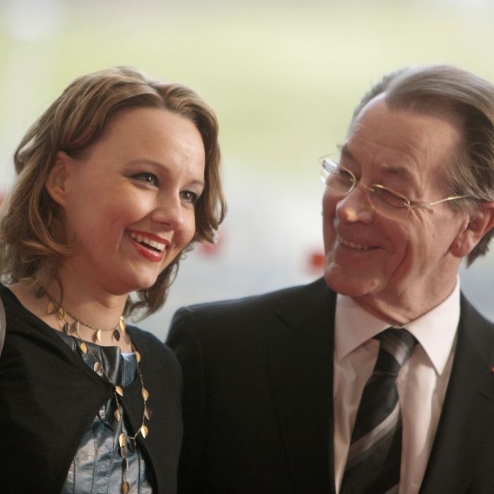Der ehemalige SPD-Vorsitzende mit seiner Ehefrau Michelle Müntefering bei der Verleihung des Steiger Awards im Jahr 2011.