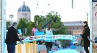 Der Äthiopier Chala Regasa gewann den Wien Marathon.