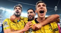 Der Jubel bei den BVB-Spielern Mats Hummels, Emre Can und Nico Schlotterbeck (v.l.) war nach dem Final-Einzug in der Champions League groß. Besiegt Borussia Dortmund jetzt auch noch Real Madrid?