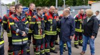 Bundeskanzler Olaf Scholz besucht das Saarland.