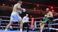 Oleksandr Usyk schickt Tyson Fury in der 9. Runde fast auf die Bretter