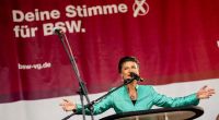 Sahra Wagenknecht kann sich mit ihrer neuen Partei BSW über gute Umfrageergebnisse freuen.