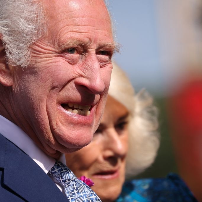 König Charles III. wild abgeknutscht - was sagt Königin Camilla dazu?