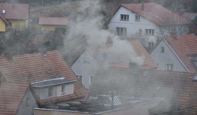 Städtische Luftverschmutzung durch Schadstoffe