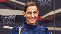 Ulrike Frank gewährte bei der Fashion Week tiefe Einblicke.