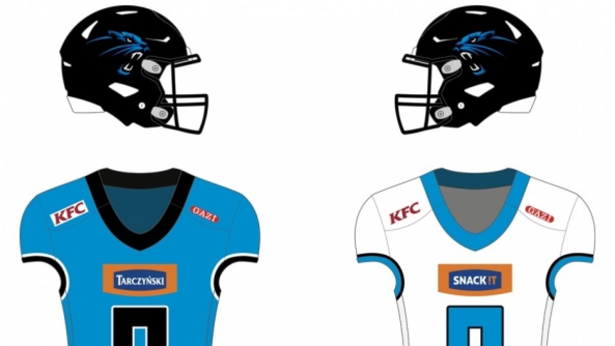 Uniform of the Wrocław Panthers football team in 2024. (Foto)